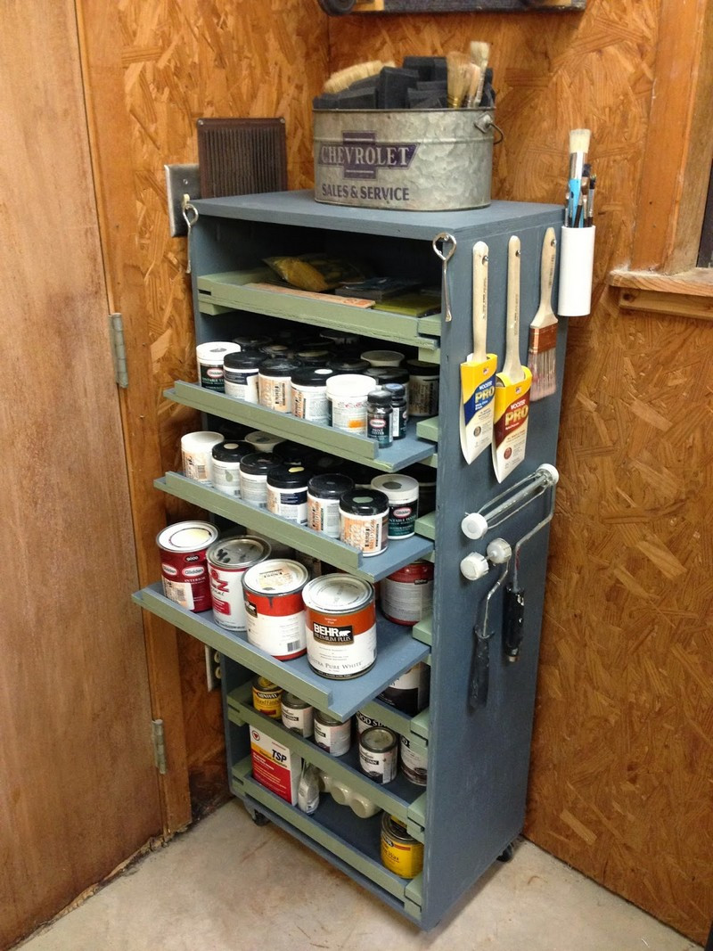 DIY Cabinet Organizer
 DIY Paint Storage Cabinet – The Owner Builder Network