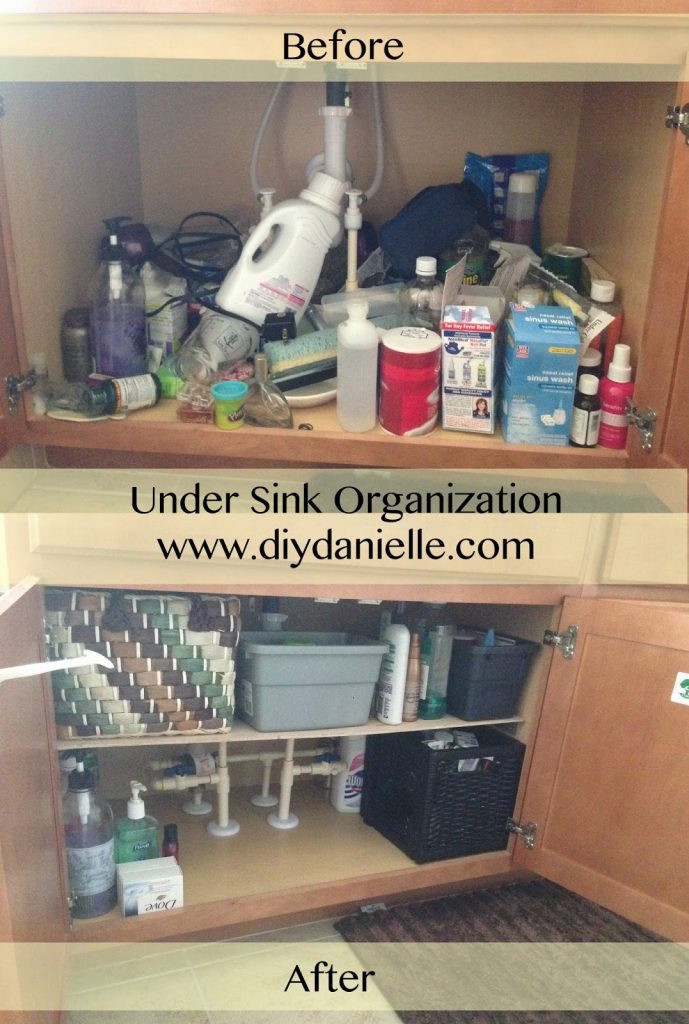 DIY Cabinet Organizer
 Under Sink Organizer DIY Danielle