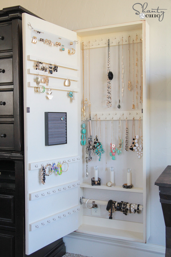 DIY Cabinet Organizer
 DIY Jewelry Organizer Shanty 2 Chic
