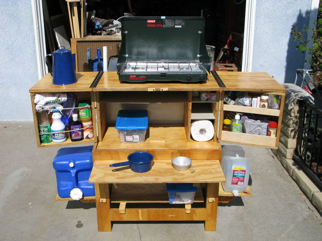 DIY Camp Kitchen Box
 DIY Camp Kitchen Chuck Box