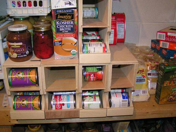 DIY Can Organizer For Pantry
 First In First Out Shelf plans DIY FIFO can storage