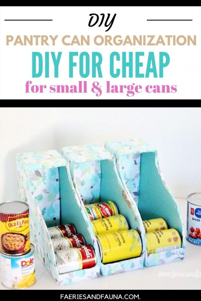 DIY Can Organizer For Pantry
 DIY Can Organizer for Pantry