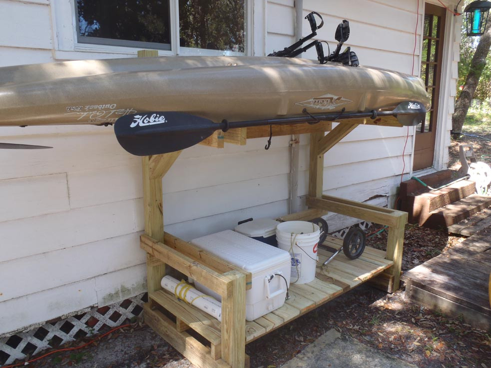 DIY Canoe Rack
 Kayak storage rack Pensacola Fishing Forum