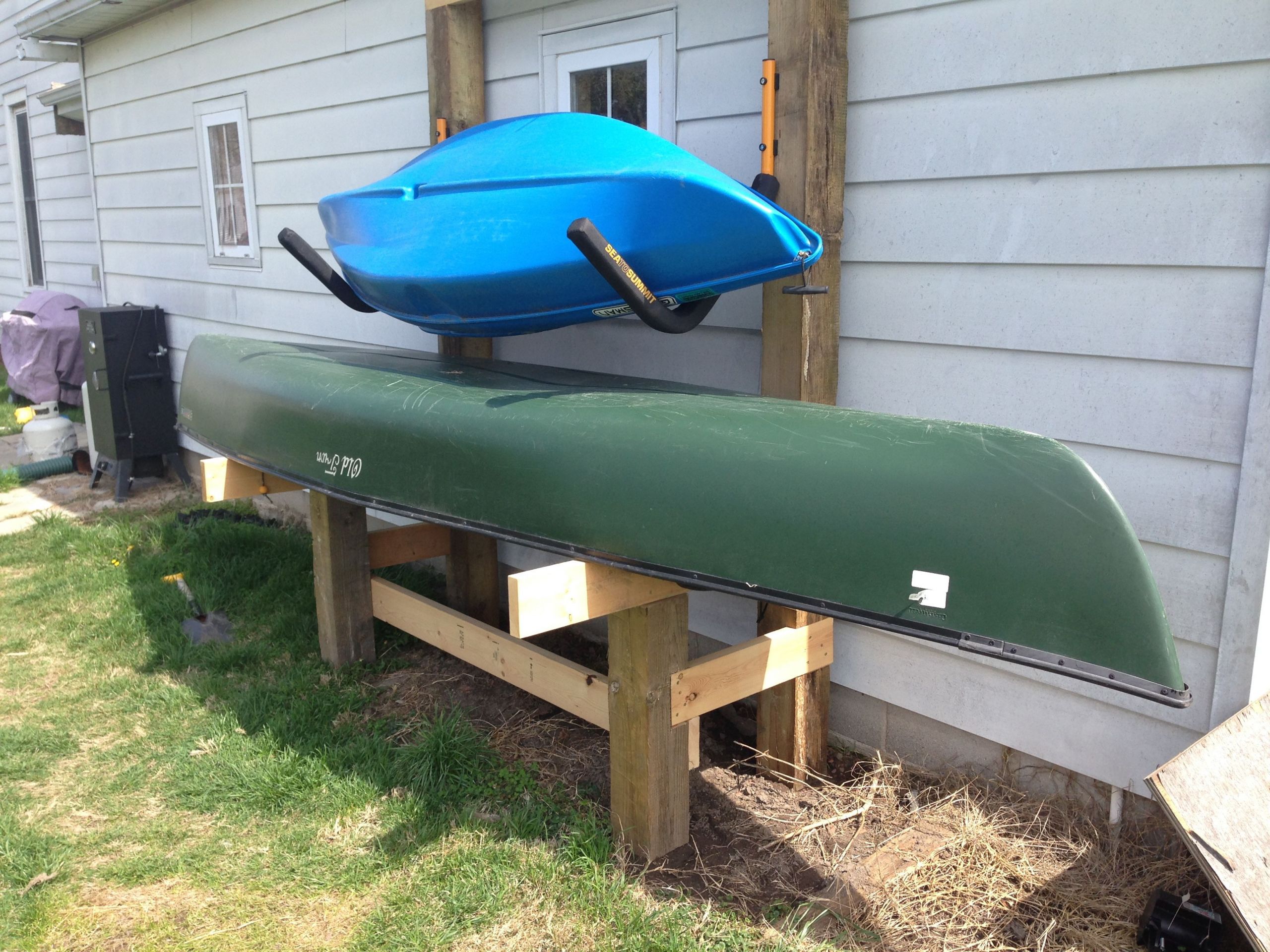 DIY Canoe Rack
 DIY Canoe and Kayak rack Canoe storage
