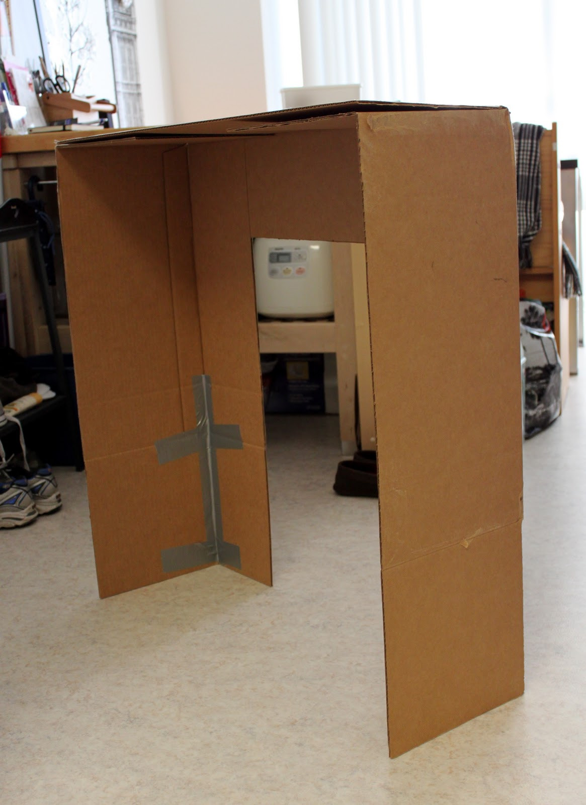 DIY Cardboard Box
 Cation Designs DIY Cardboard Faux Fireplace