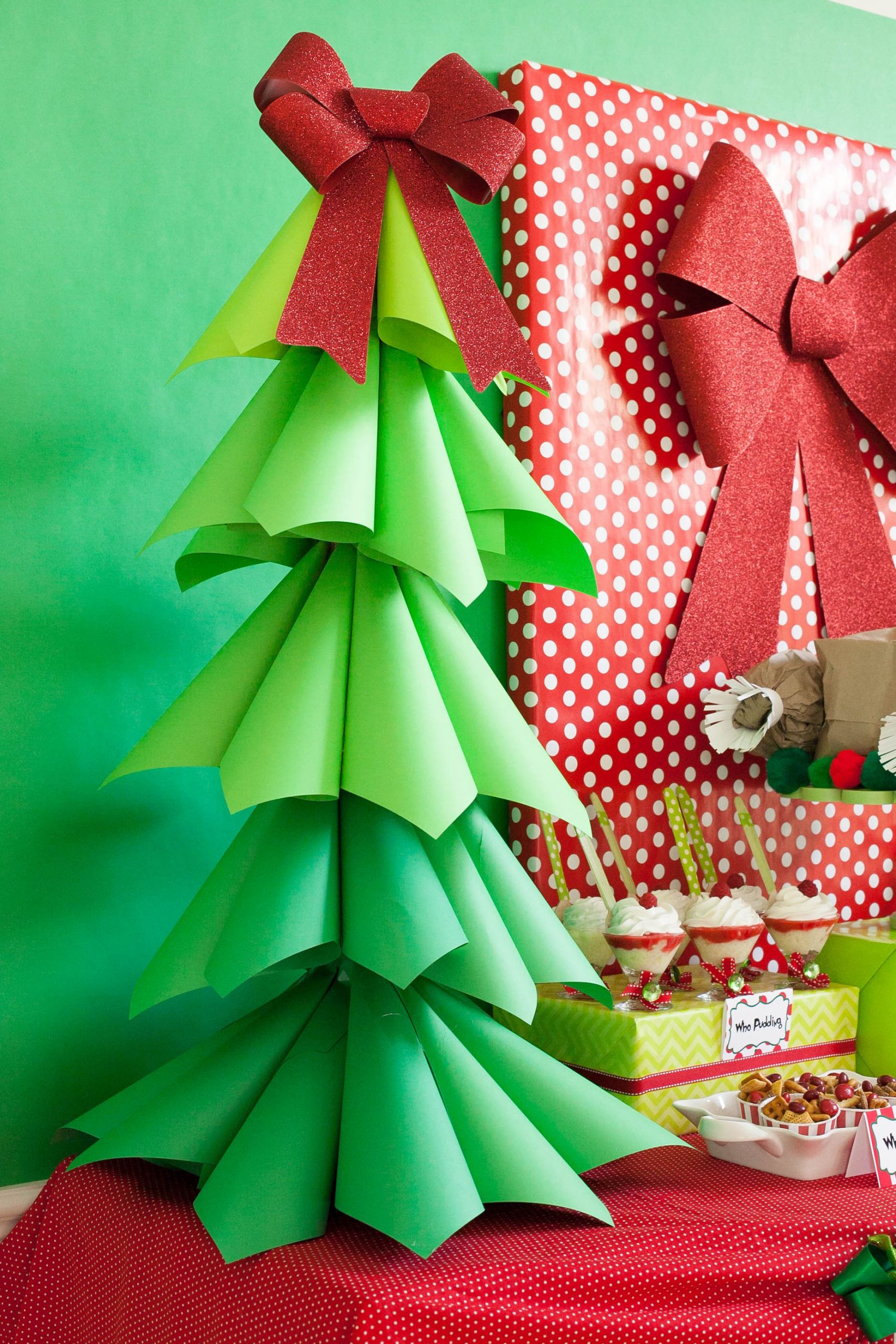 DIY Cardboard Christmas Tree
 Giant Ombre Paper Cone Christmas Trees a DIY Tutorial