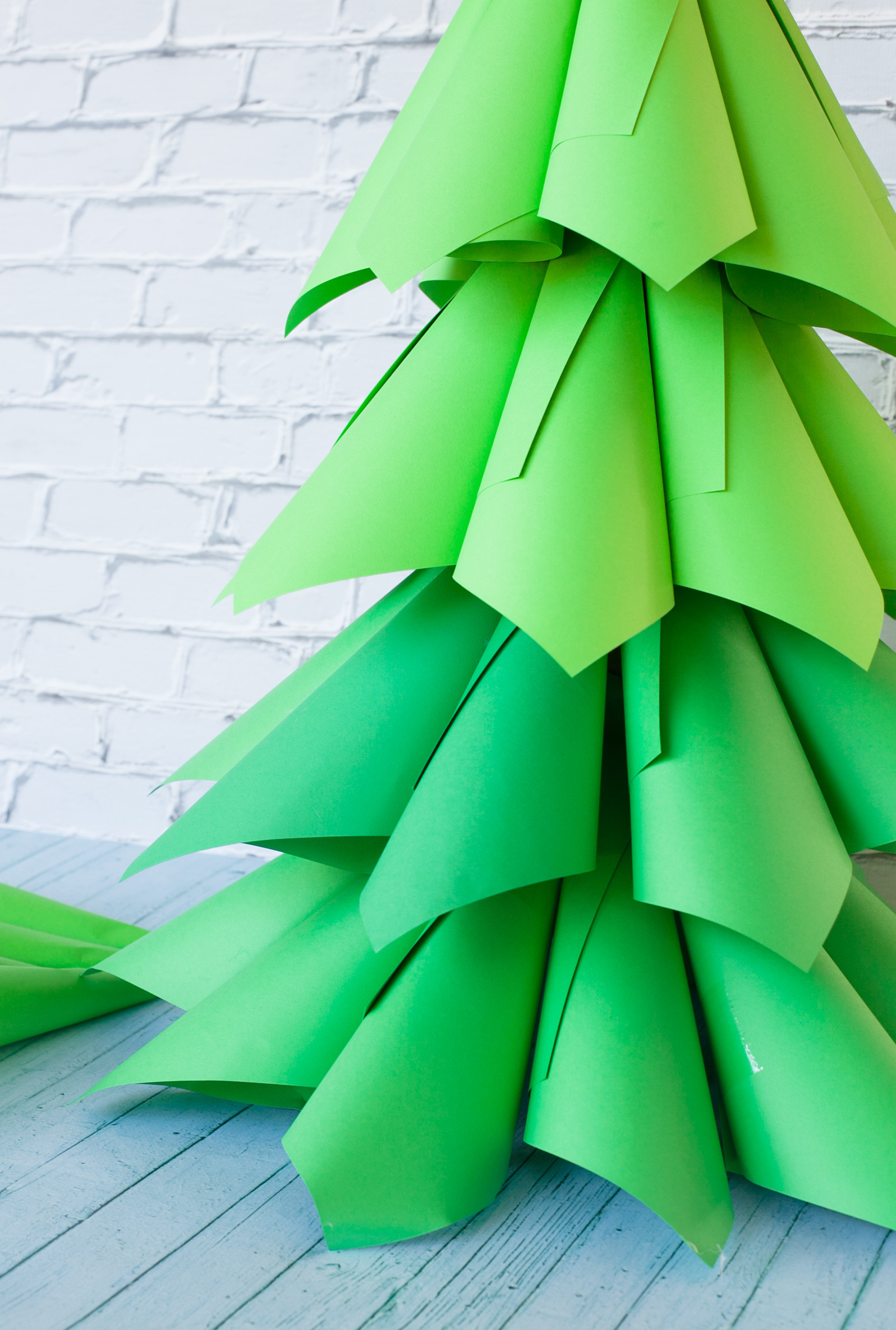 DIY Cardboard Christmas Tree
 Giant Ombre Paper Cone Christmas Trees a DIY Tutorial