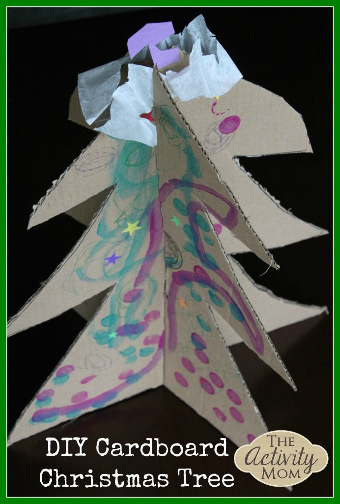 DIY Cardboard Christmas Tree
 The Activity Mom 1 Year Old Activities with Boxes The