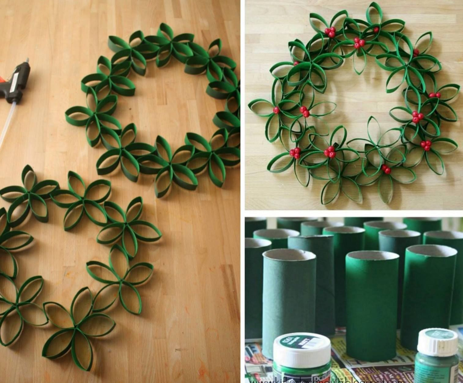 DIY Cardboard Christmas Trees
 DIY Paper Roll Christmas Trees s and