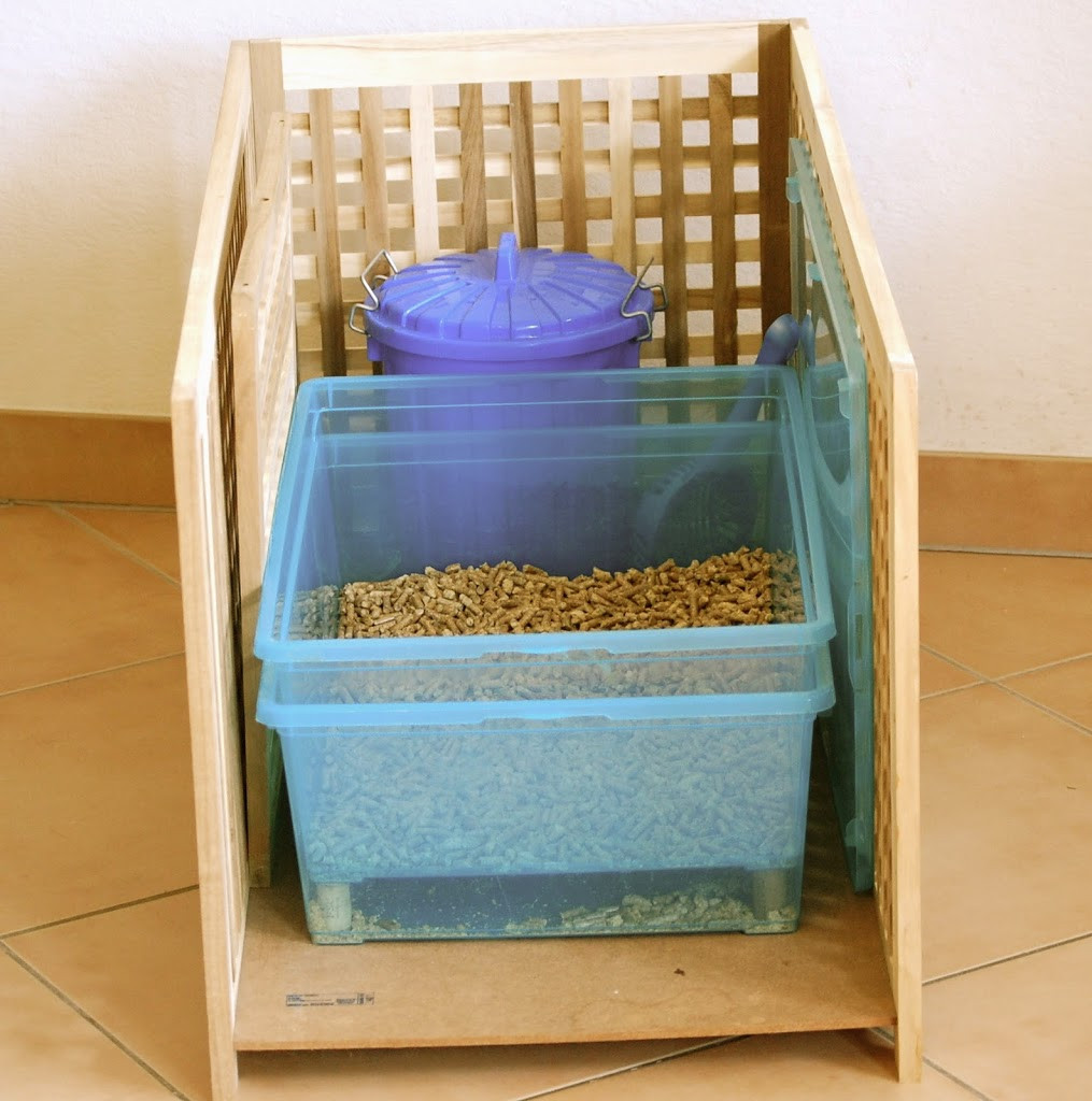 DIY Cat Box
 Eco Friendly cat litter wood pellets