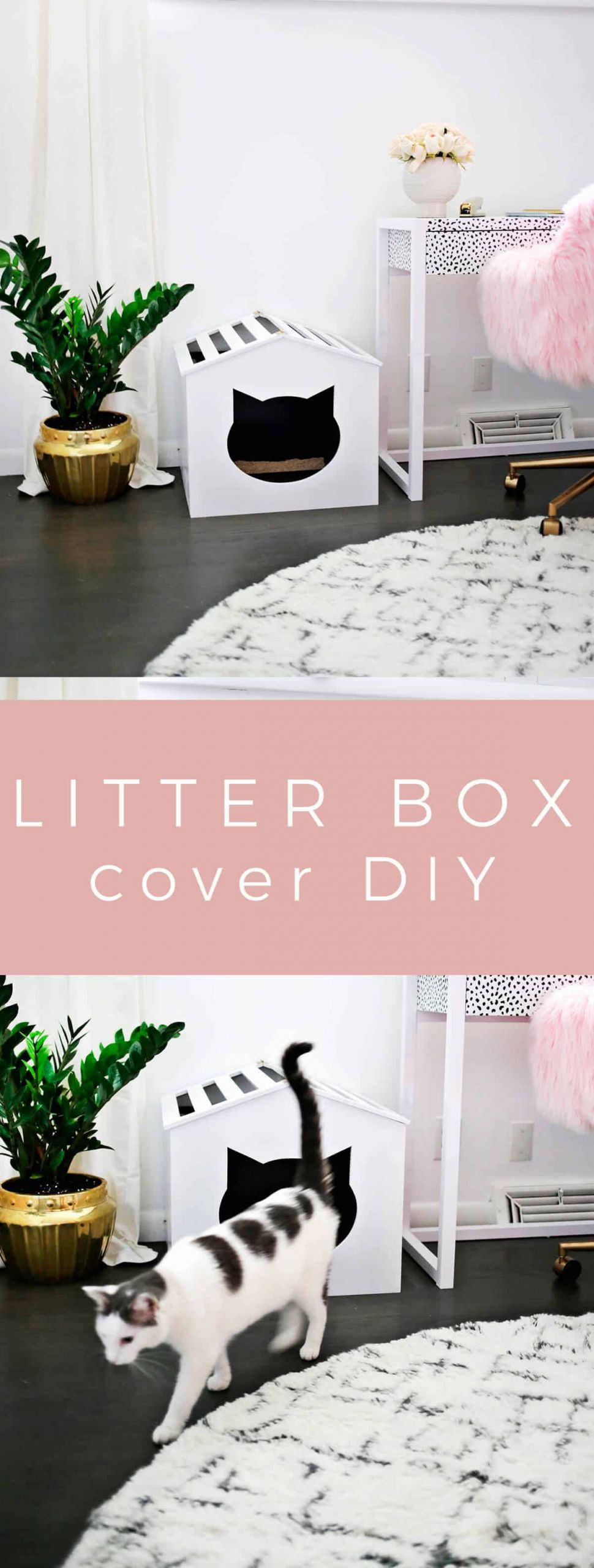 DIY Cat Litter Box Cover
 Litter Box Cover DIY A Beautiful Mess