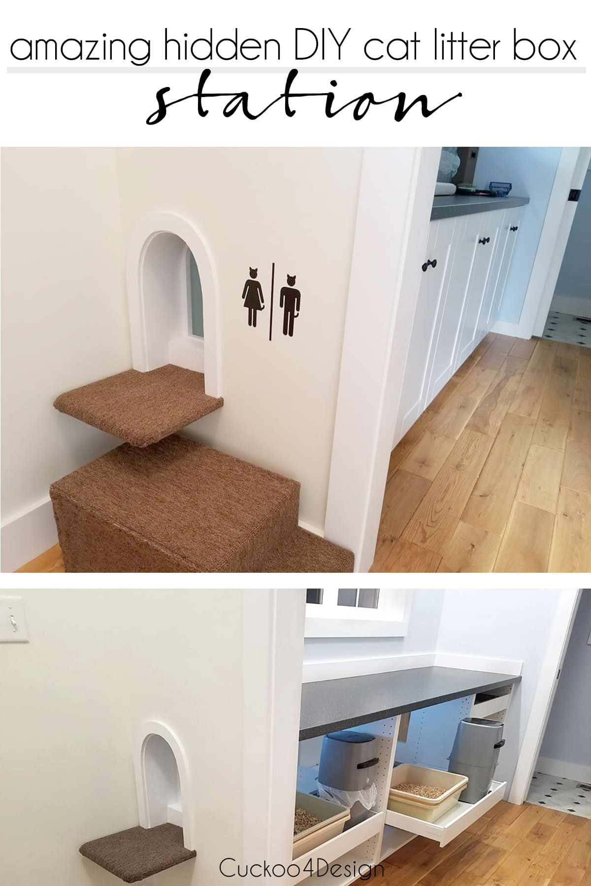 DIY Cat Litter Box
 Amazing Litter Box Enclosure