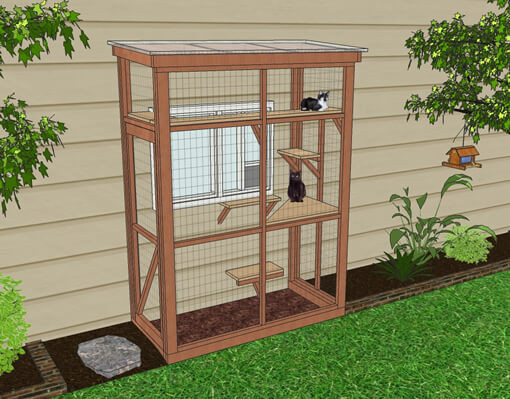 DIY Catio Plans
 DIY Catio Plan The HAVEN™ Catio Plans with 3x6 and 4x8