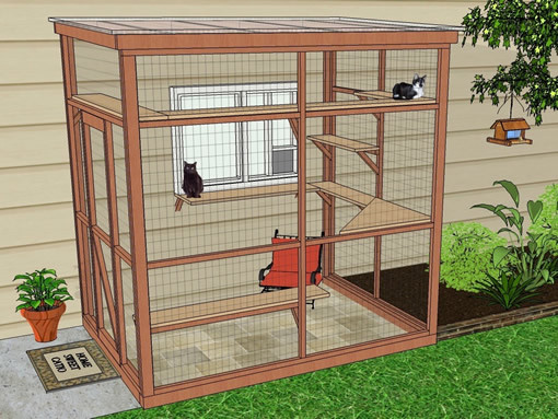 DIY Catio Plans
 DIY Catio Plan The Sanctuary™ Catio Plans with 6x8 and