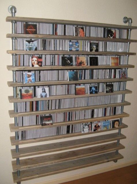 DIY Cd Rack
 20 Unique Stylish CD and DVD Storage Ideas for Small Space
