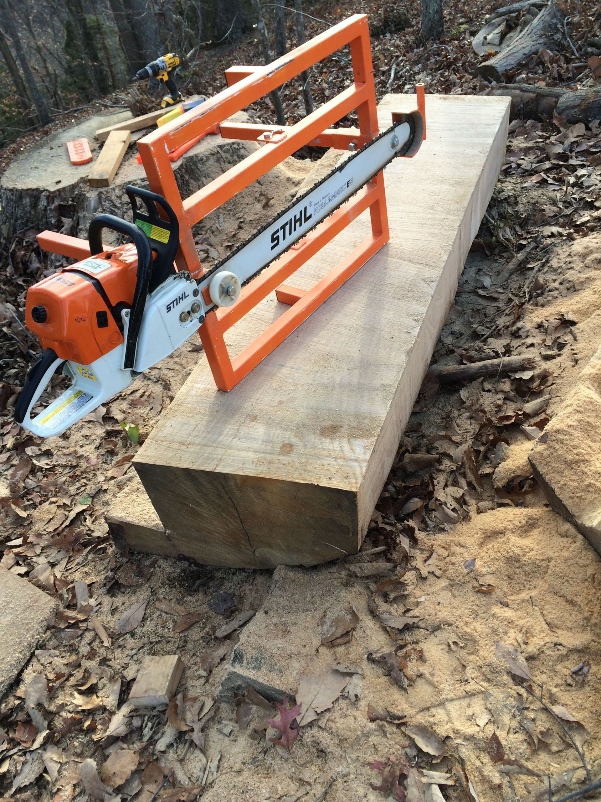 DIY Chainsaw Mill Plans
 My homemade chainsaw mill Eugene Schwanbeck