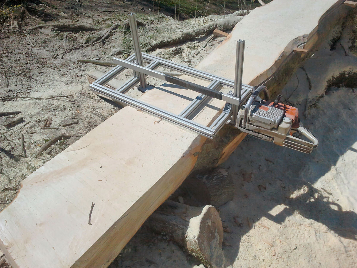 DIY Chainsaw Mill Plans
 The gallery for Homemade Chainsaw Sawmill Plans