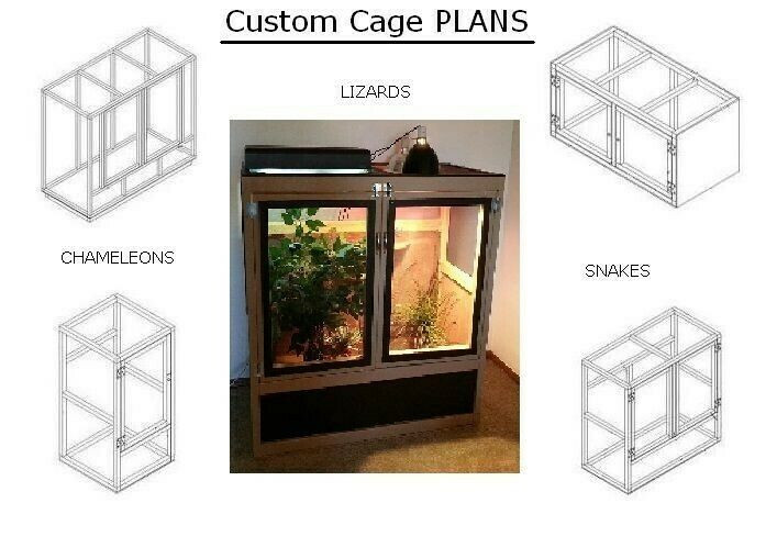 DIY Chameleon Cage Plans
 10 DIY Reptile Cage PLANS and 1 Egg Incubator PLAN on CD