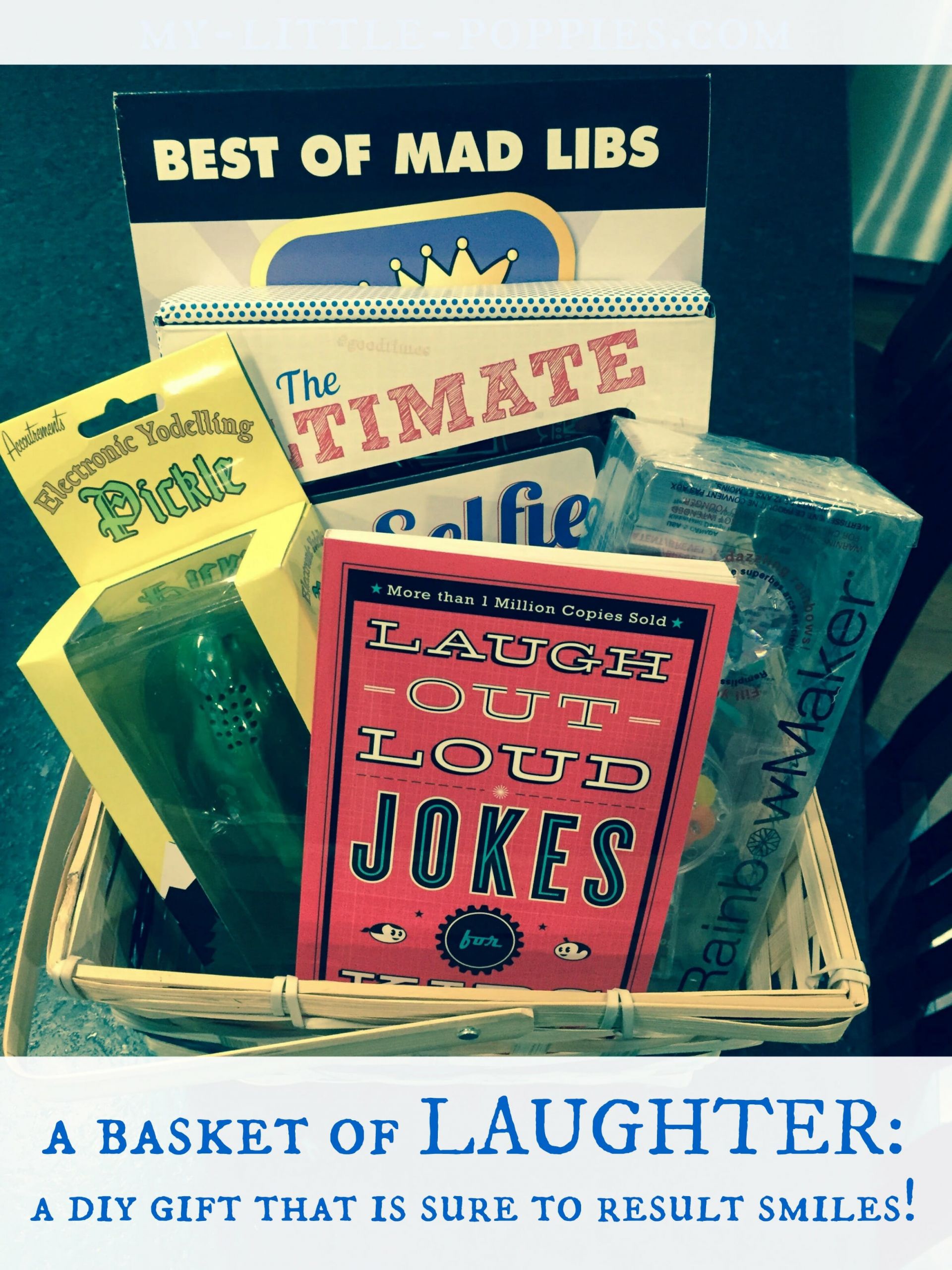 DIY Cheer Gifts
 A Basket of Laughter