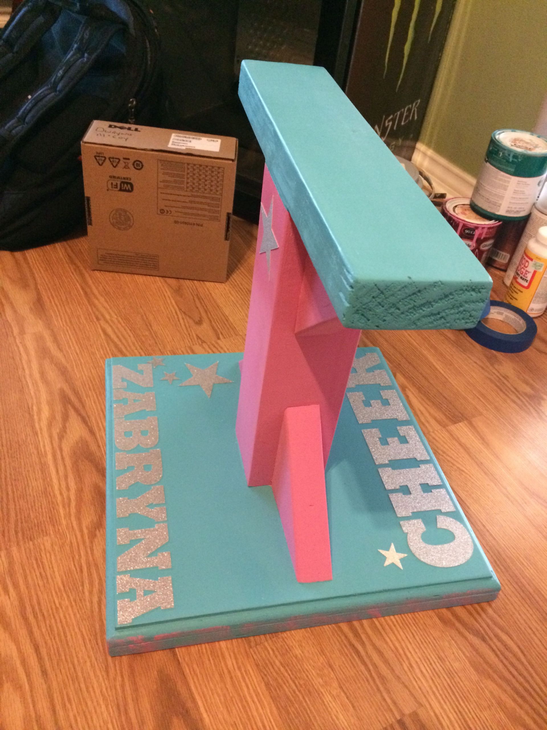 DIY Cheer Gifts
 Cheer stand