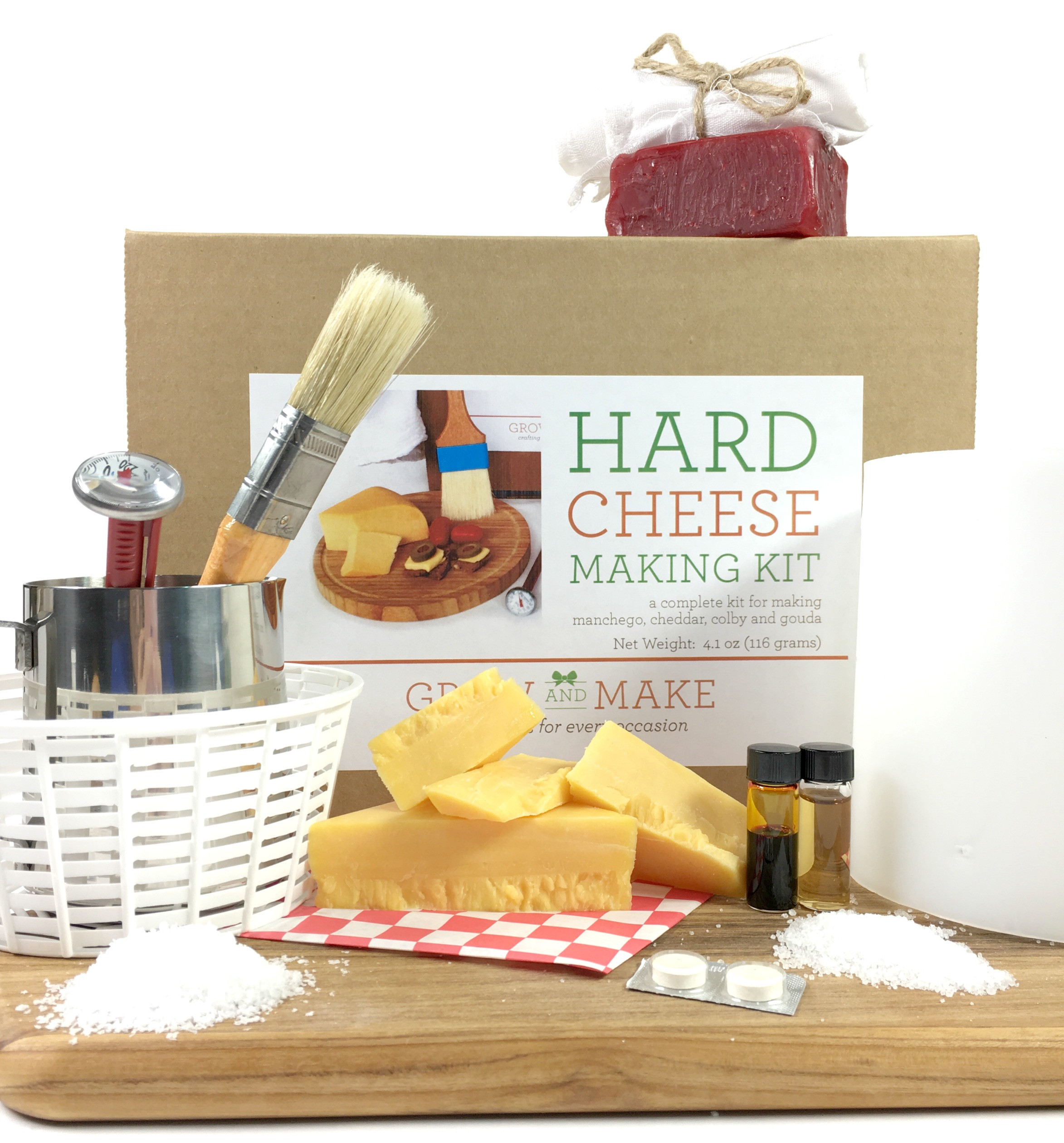 DIY Cheese Kit
 Hard Cheese DIY Making Kit Learn how to make colby