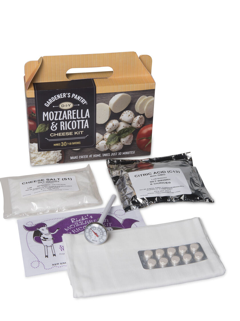 DIY Cheese Kit
 Mozzarella and Ricotta Homemade Cheese Kit