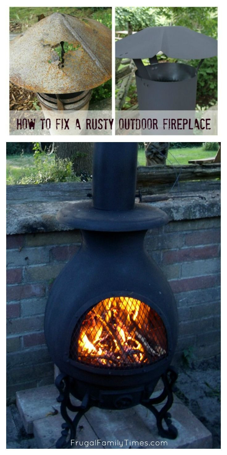 DIY Chiminea Outdoor Fireplace
 How to Fix a Rusty Outdoor Fireplace