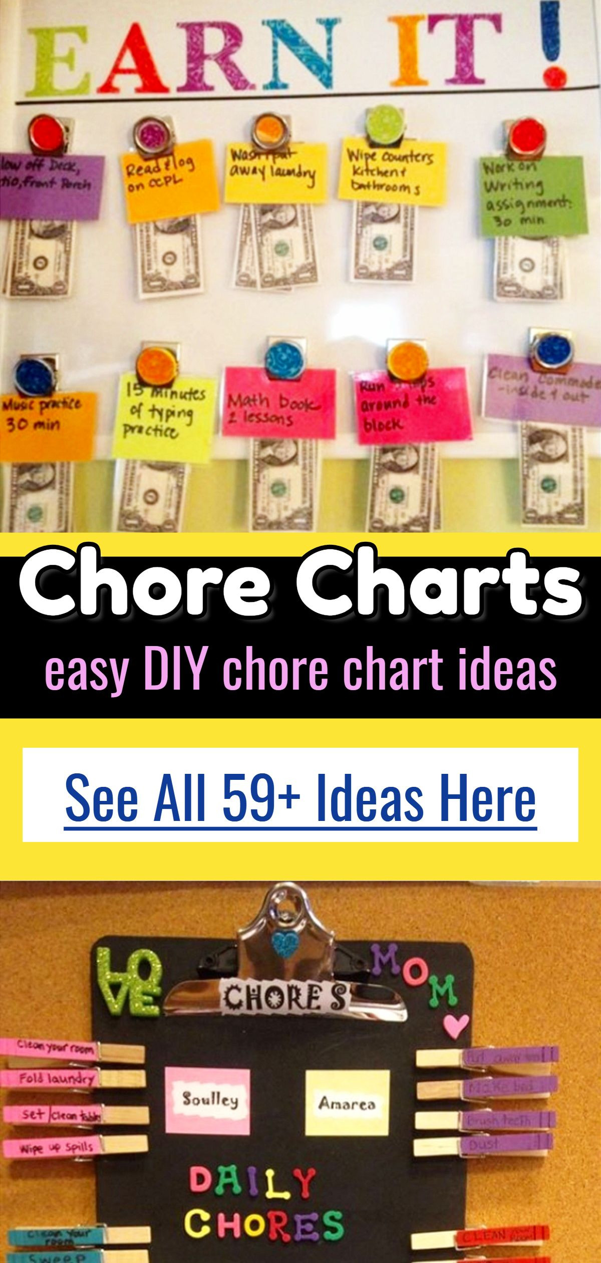 DIY Chore Chart For Kids
 Chore Chart Ideas Easy DIY Chore Board Ideas For Kids