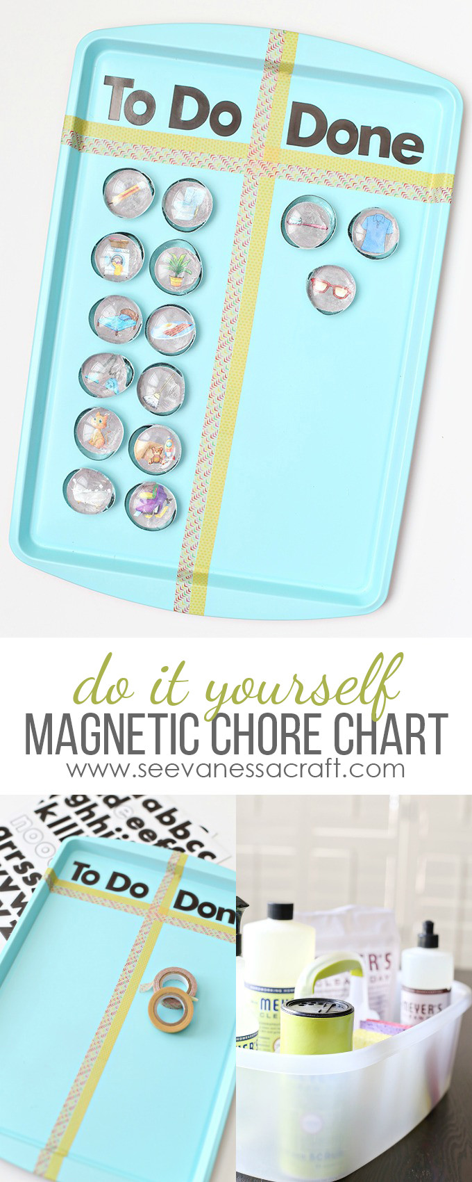 DIY Chore Chart For Kids
 Craft DIY Magnetic Chore Chart See Vanessa Craft