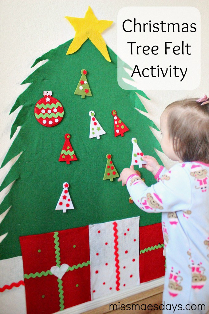 DIY Christmas Activities
 Do It Yourself Christmas Tree Felt Activity for Kids