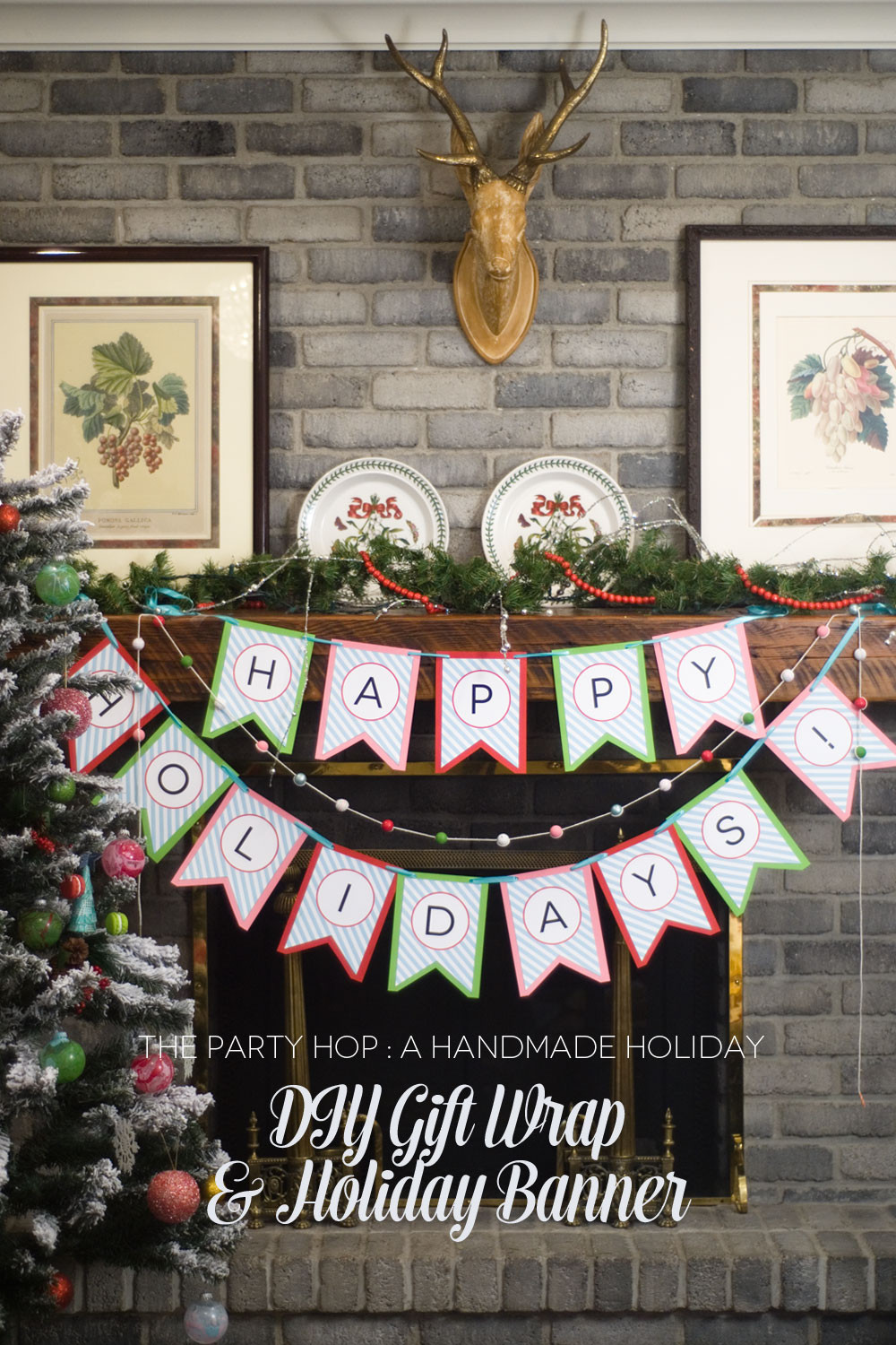 DIY Christmas Banner
 DIY Holiday Gift Wrap Ideas and Banners Creative Juice