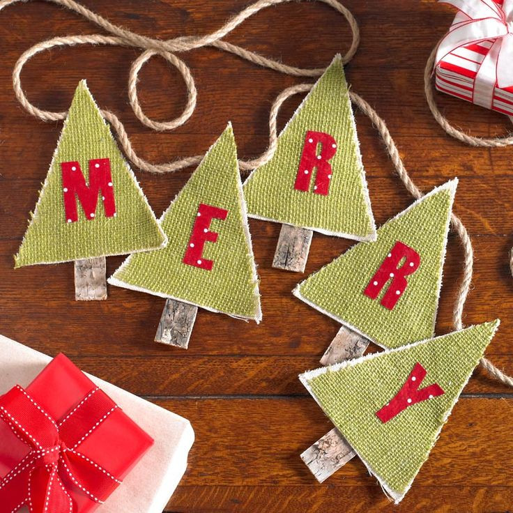 DIY Christmas Banner
 148 best Mod Podge Home for the Holidays images on