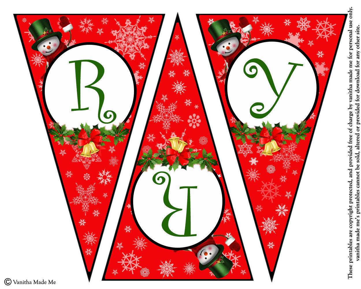 DIY Christmas Banners
 DIY FREE PRINTABLE CHRISTMAS BANNER