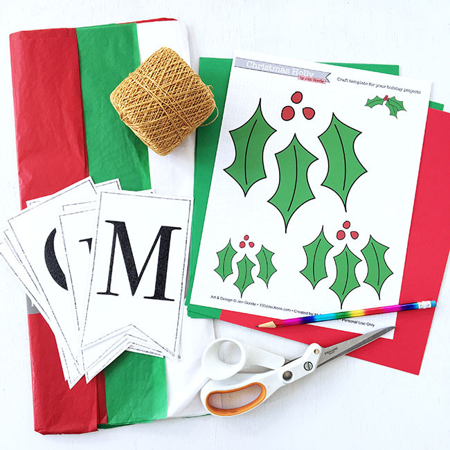 DIY Christmas Banners
 DIY Christmas Banner with Free Printable The Country