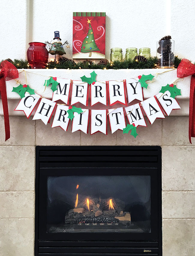 DIY Christmas Banners
 DIY Christmas Banner with Free Printable The Country