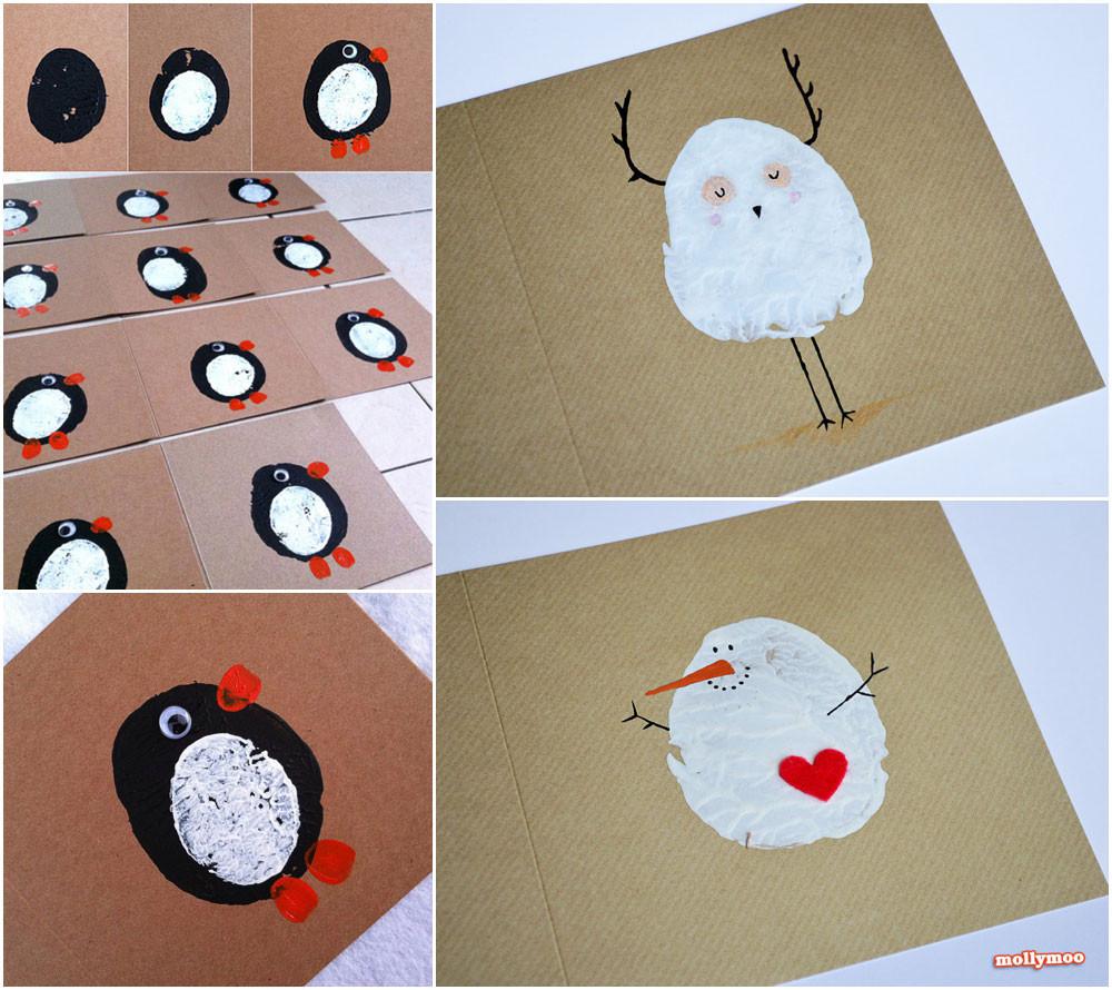 DIY Christmas Cards For Kids
 MollyMooCrafts Cute Christmas Crafts Collection