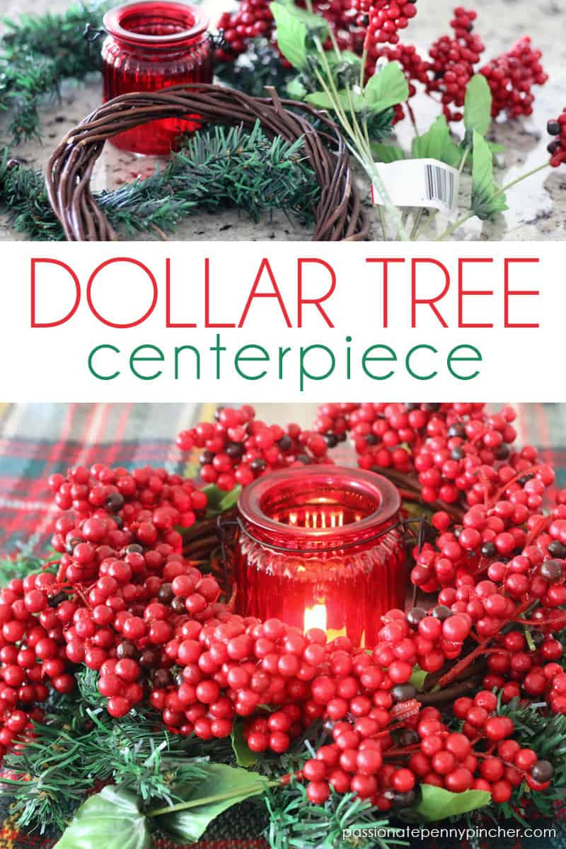 DIY Christmas Centerpieces Cheap
 Dollar Tree Christmas Centerpiece