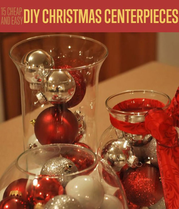 DIY Christmas Centerpieces Cheap
 15 Cheap and Easy DIY Christmas Centerpieces