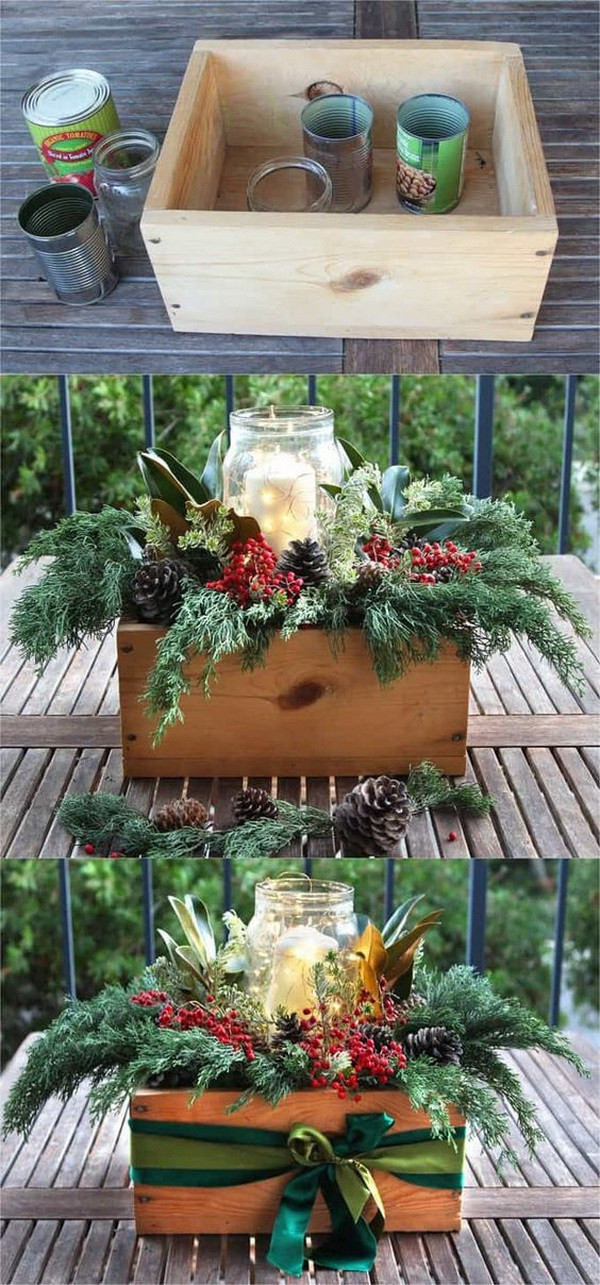 DIY Christmas Centerpieces
 15 Simple and Easy Last Minute DIY Christmas Decorations