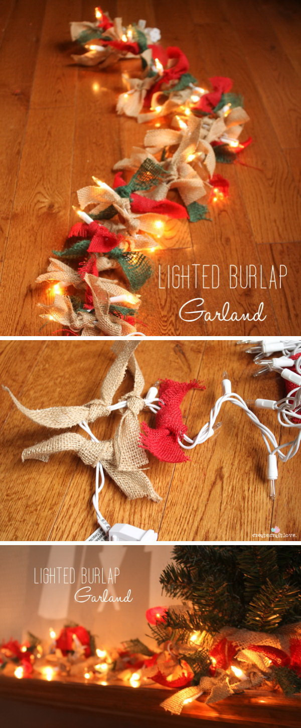 DIY Christmas Garland Ideas
 25 Sparkling Christmas Lighting Decoration Ideas DIY