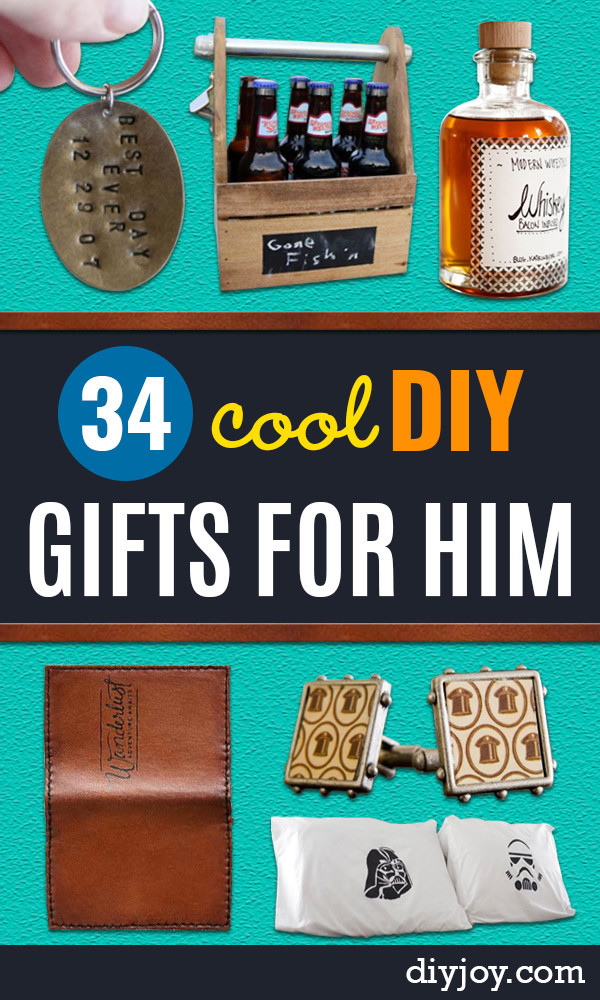 DIY Christmas Gifts For Brother
 34 DIY Gifts for Him Handmade Gift Ideas for Guys