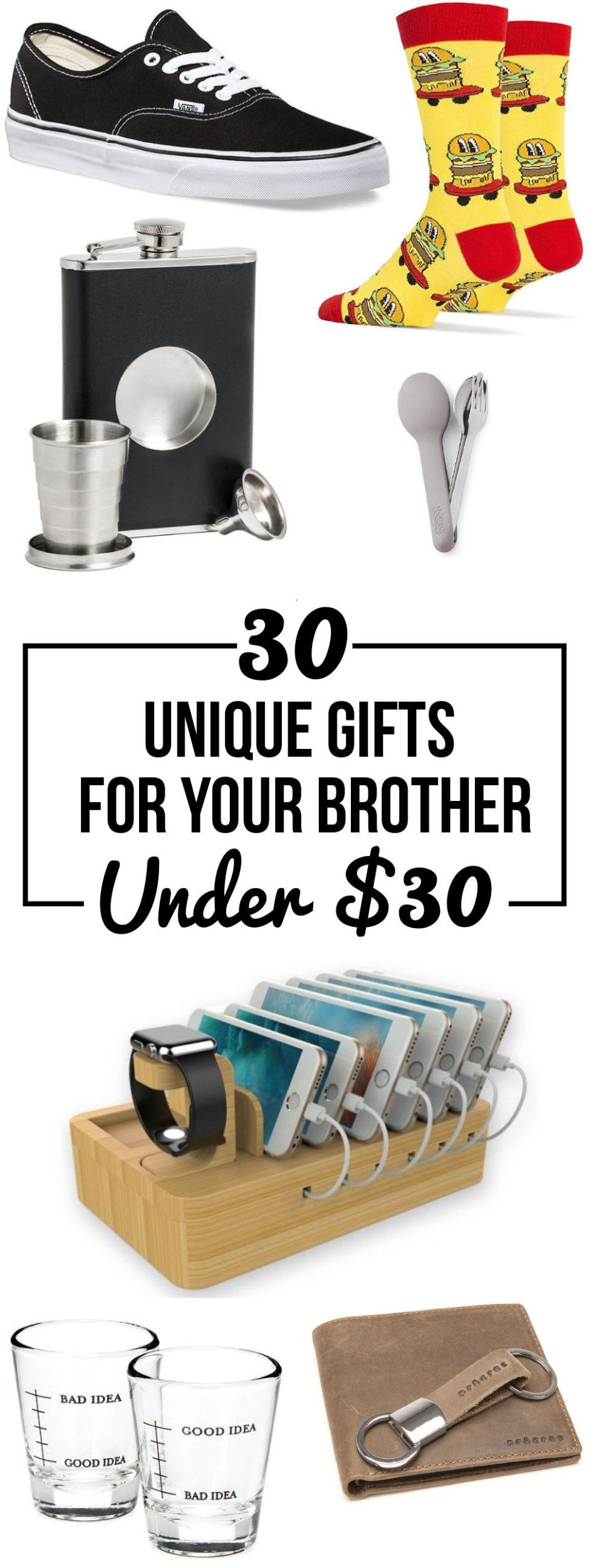 DIY Christmas Gifts For Brother
 30 Unique Gifts For Your Brother All Under $30