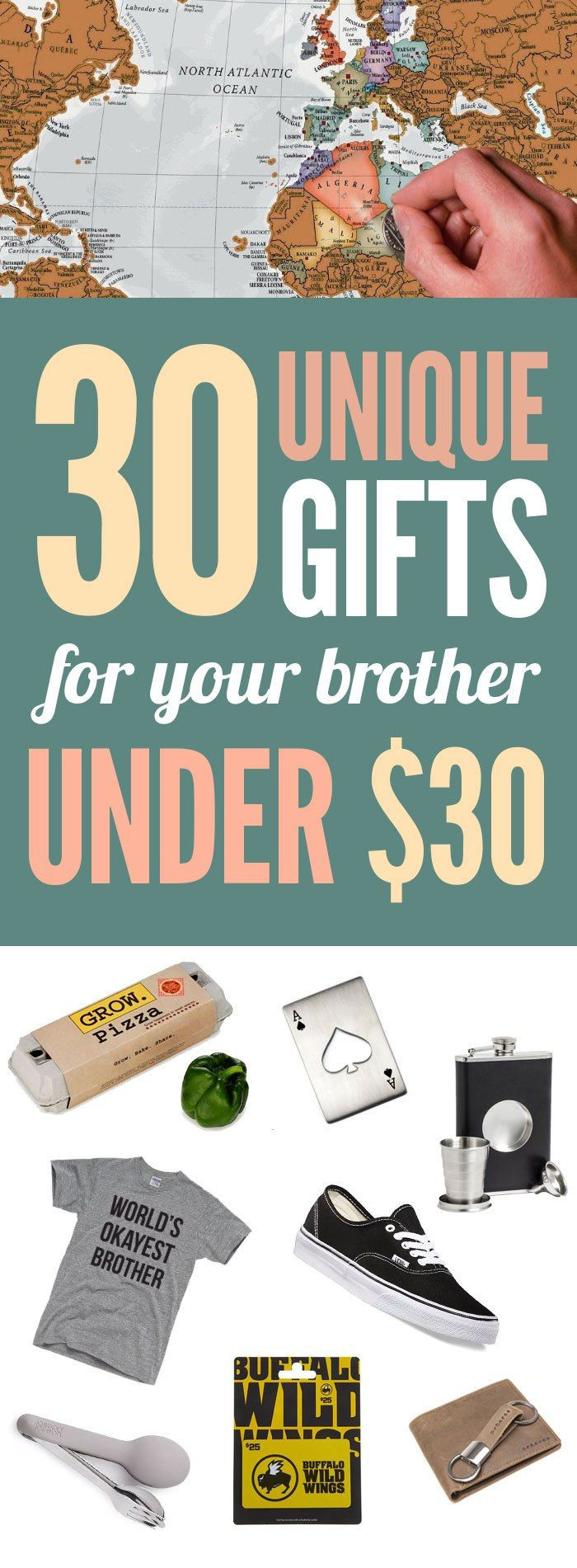 DIY Christmas Gifts For Brothers
 30 Unique Gifts For Your Brother All Under $30