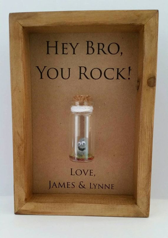 DIY Christmas Gifts For Brothers
 Funny personalised brother frame Brother t Add names