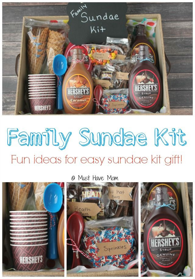 DIY Christmas Gifts For Family
 DIY Family Sundae Kit Gift Idea