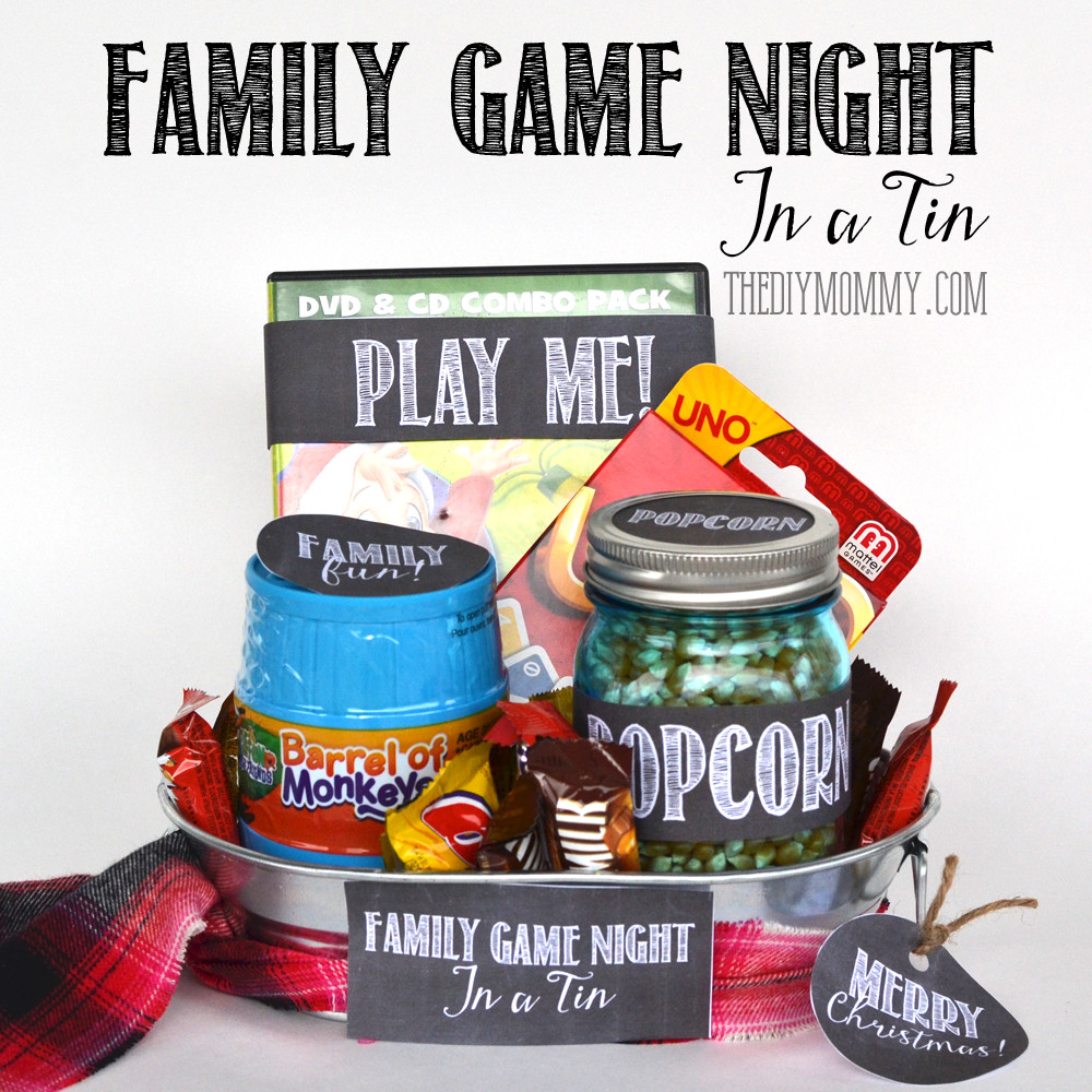 DIY Christmas Gifts For Family
 A Gift In A Tin Family Game Night In A Tin