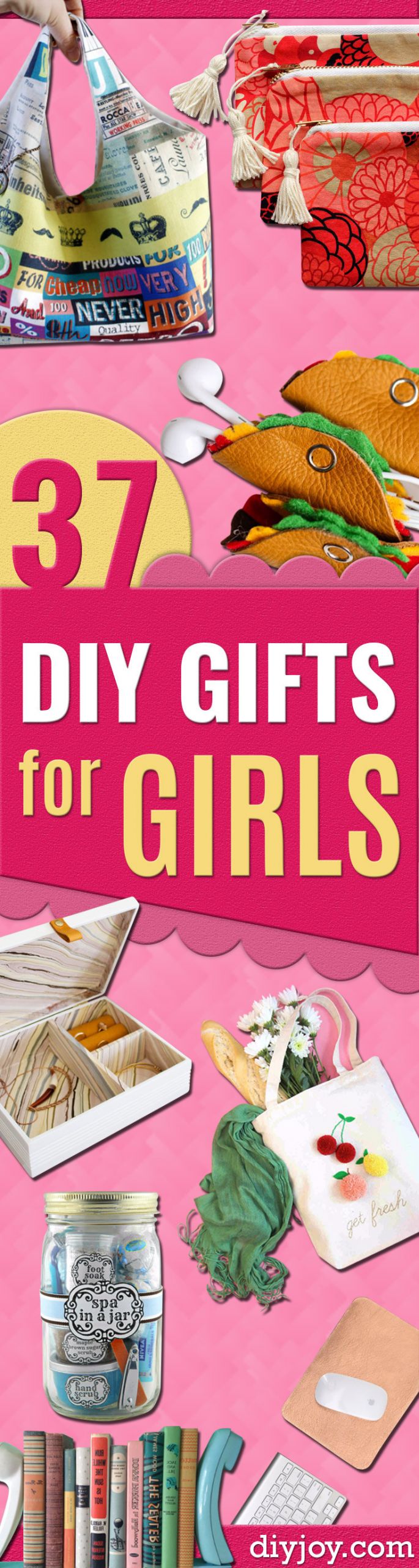 DIY Christmas Gifts For Girls
 37 DIY Gifts for Girls