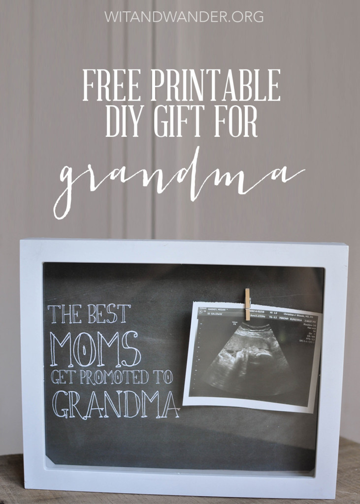 DIY Christmas Gifts For Grandma
 Homemade Shadow Box Gift for Grandma Wit & Wander