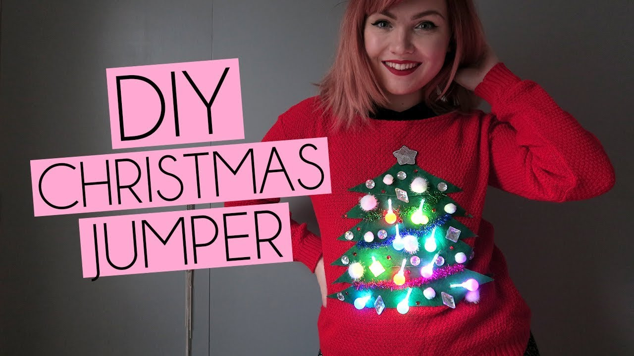 DIY Christmas Jumper
 DIY Christmas Jumper Sweater with Lights