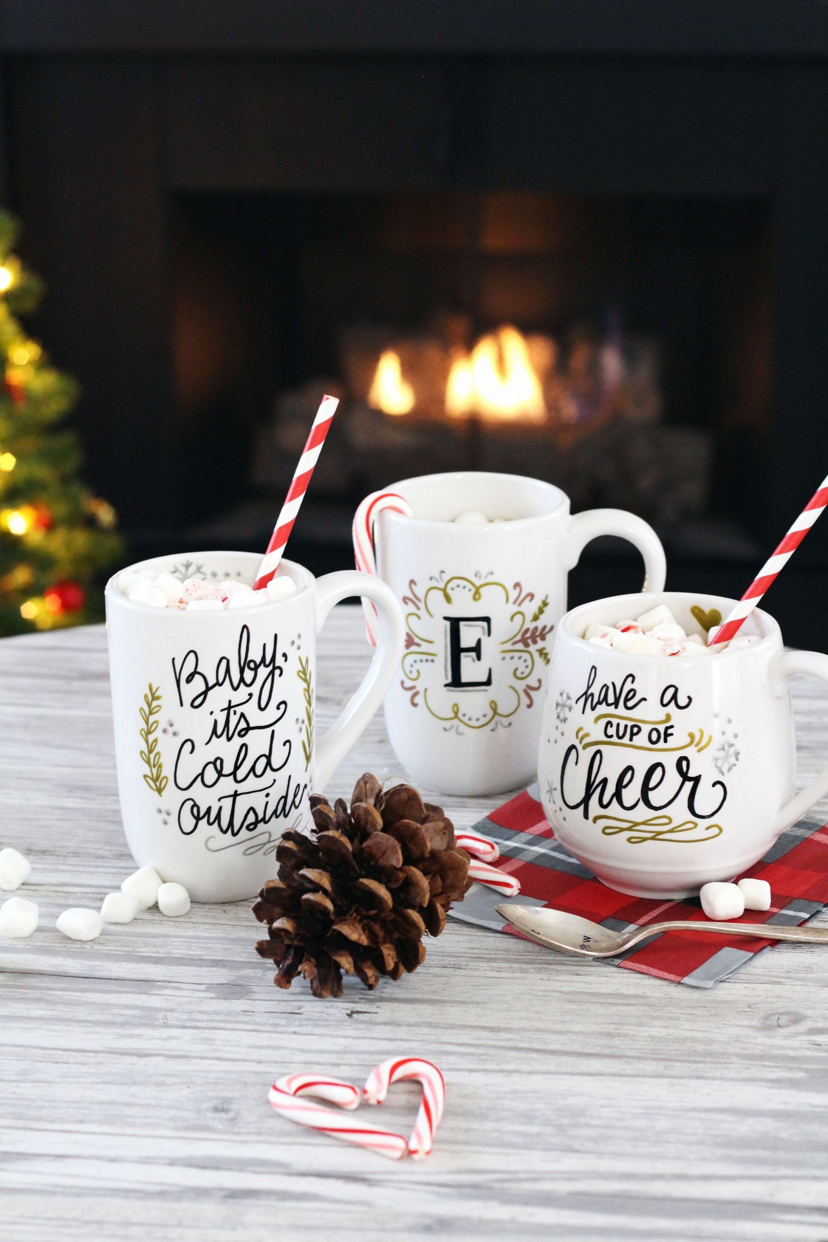 DIY Christmas Mugs
 A pretty place for all who love the simple things in life